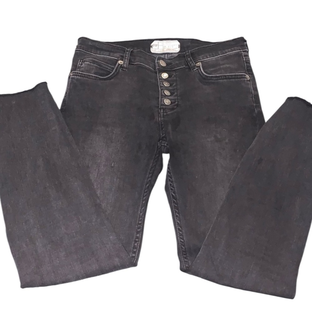 Free People Black Skinnies